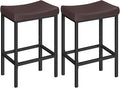 HOOBRO Bar Chairs, 24.8 Inches, 2.4" Thick Upholstery, by HOOBRO