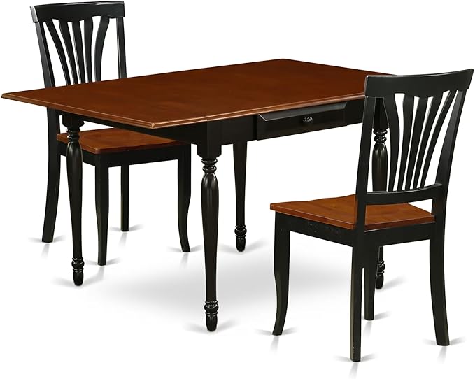 East West Furniture MZAV3-BCH-W 3 Piece Dinette Set by EastWestFurniture