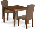 East West Furniture OXEN3-MAH-18 3 Piece Dining Room Table Set Contains a by EastWestFurniture