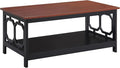 Convenience Concepts Omega Coffee Table, Cherry Top / Black Frame by ConvenienceConcepts