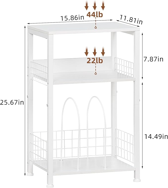 LELELINKY White Side Table - Image 3
