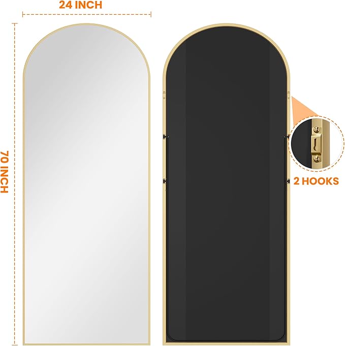 Full Length Arched Mirror, Living Room, Dressing Room - Image 7