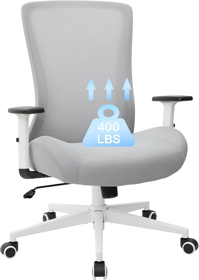 Office Chair, Mesh Desk Chair Executive Computer Chair, 400lbs Big and Tall by FAMSINGO