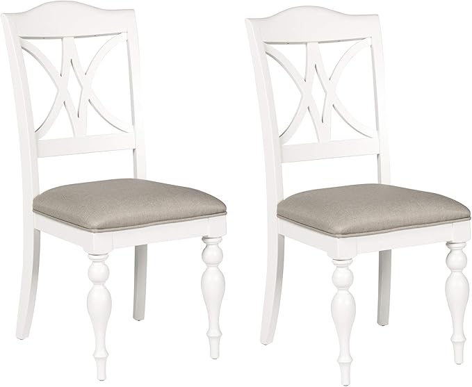LIBERTY FURNITURE INDUSTRIES, INC. Summer House Slat Back Side Chair-Set of 2 by LibertyFurniture