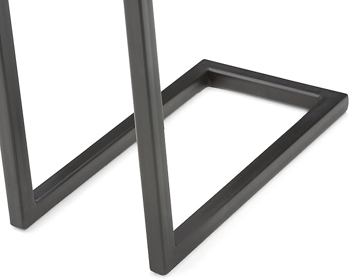 SIMPLIHOME Skyler 18-inch Wide Solid Mango/Metal Industrial C-Shaped End Table - Image 8