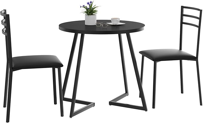 VECELO Small Round Kitchen Table - Image 8