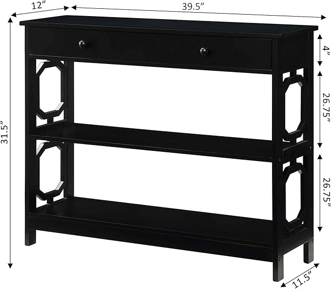 Convenience Concepts Omega 1 Drawer Console Table - Image 3