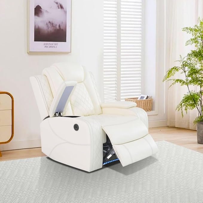Electric Power Recliner Chair Living Room Furniture, Comfy Wide Lazy Home by Unknown