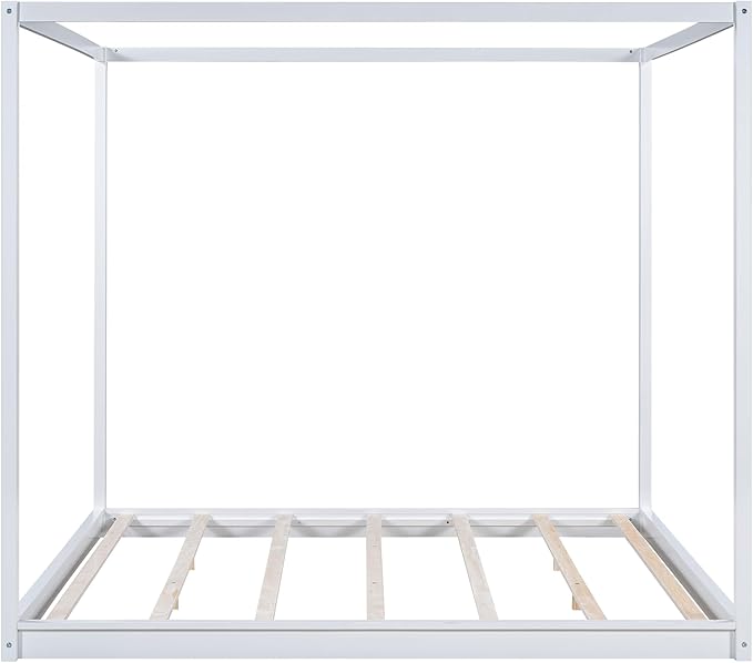 King Size Canopy Platform Bed - Image 5