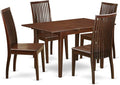 East West Furniture PSIP5-MAH-W 5 Piece Dinette Set by EastWestFurniture
