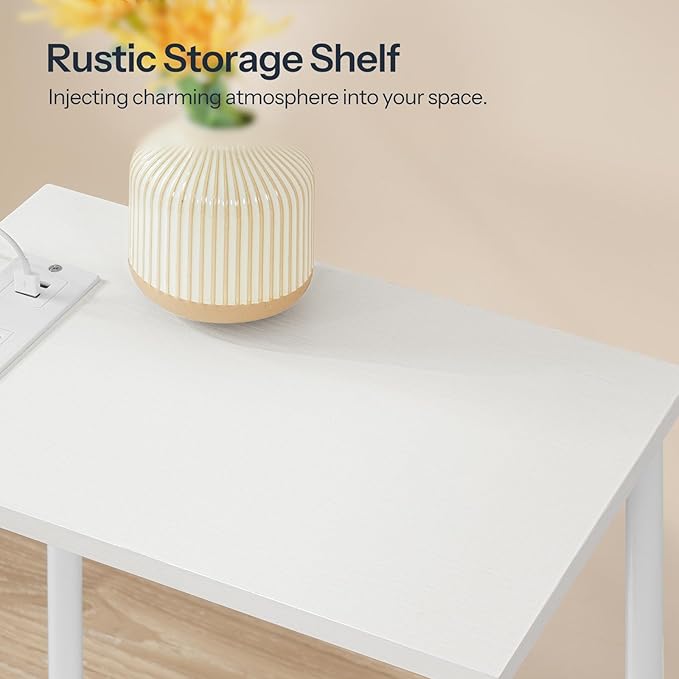 HOOBRO Side Table with Charging Station, End Table with USB Ports and Outlets - Image 9
