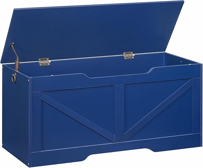 HOOBRO Storage Bench, 39.4" Retro Wooden Storage Chest by HOOBRO