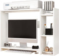 IBUYKE Desktop Bookshelf, 36.8" Desktop Organizer Shelf, Wood Desk Hutch by IBUYKE