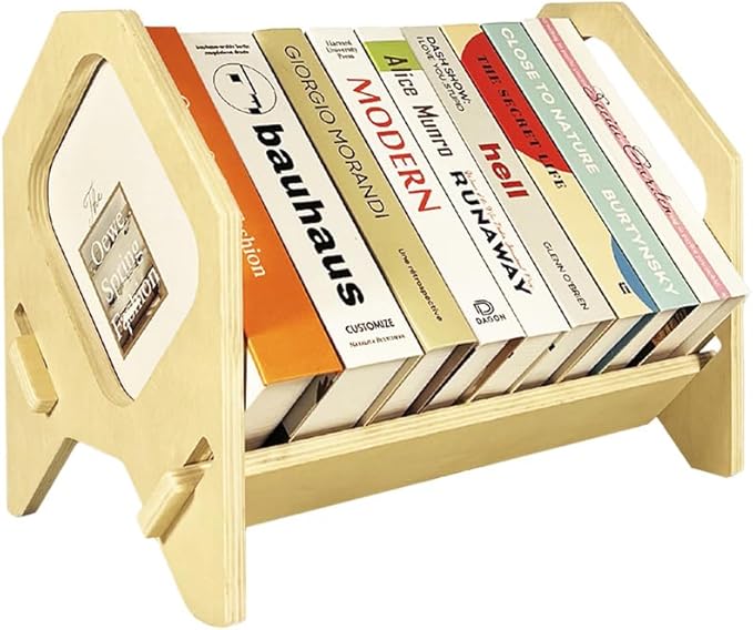 Desktop Bookshelf, Stackable Book Organizer - Image 9