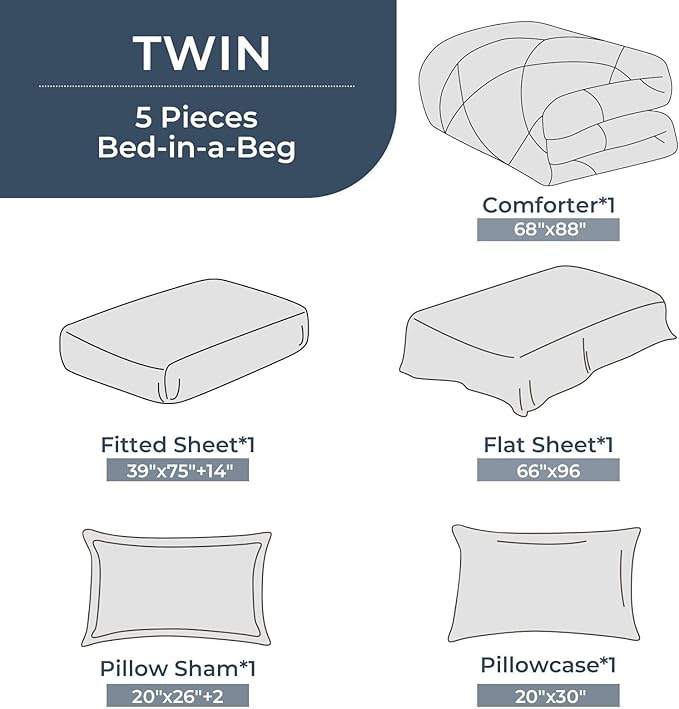HEVUMYI Twin Comforter Set - Image 8