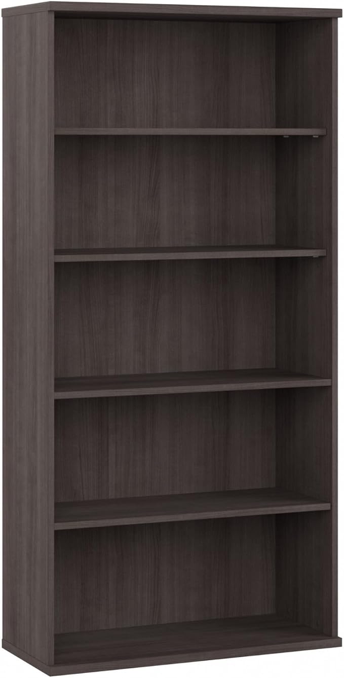 Bush Business Furniture Studio C Tall 5 Shelf Bookcase in Storm Gray, Large by BushBusinessFurniture