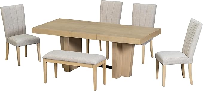 Ball & Cast 6 Piece Farmhouse Dining Table Set - Image 8