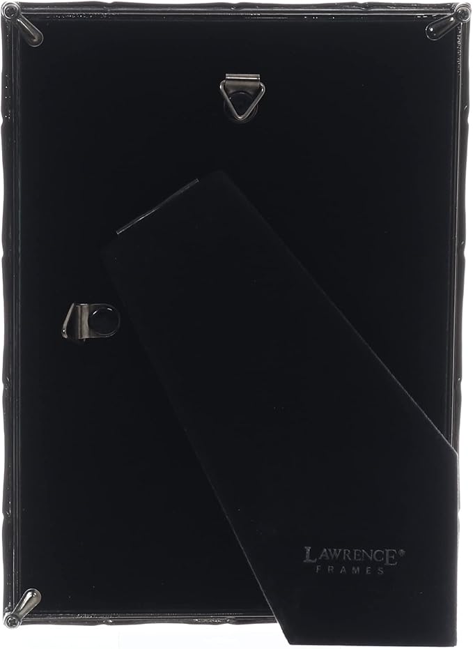 Lawrence Frames 5x7 Black Polished Metal Picture Frame - Image 4