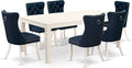 East West Furniture LGDA7-LWH-29 7 Piece Dining Room Set Includes a Rectangle by EastWestFurniture