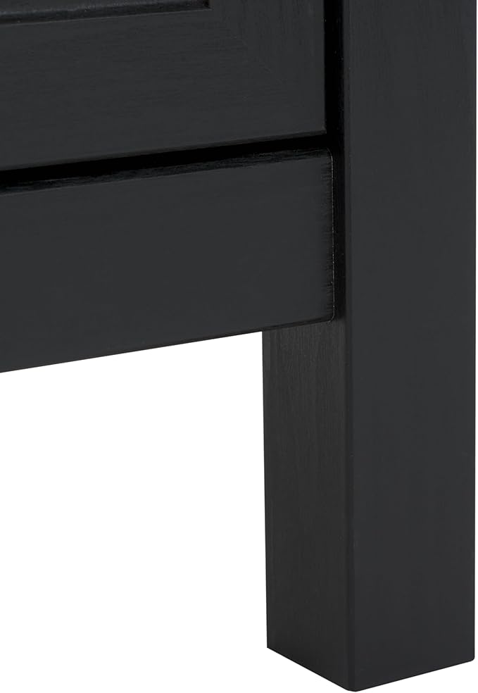 SAFAVIEH Evane TV Stand for up to 65" Flatscreen – Black & Natural, 2 Doors - Image 7
