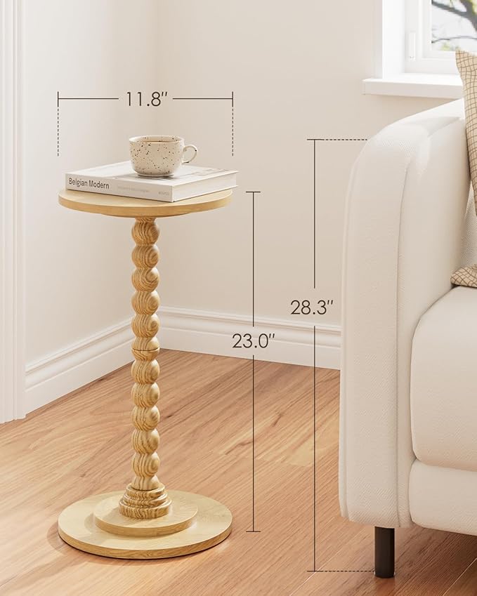 Masupu Round Side Table, Small End Table - Image 3