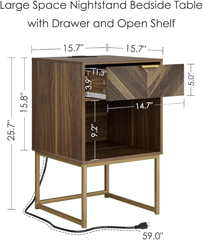 Masupu Extra Large Nightstand - Image 2