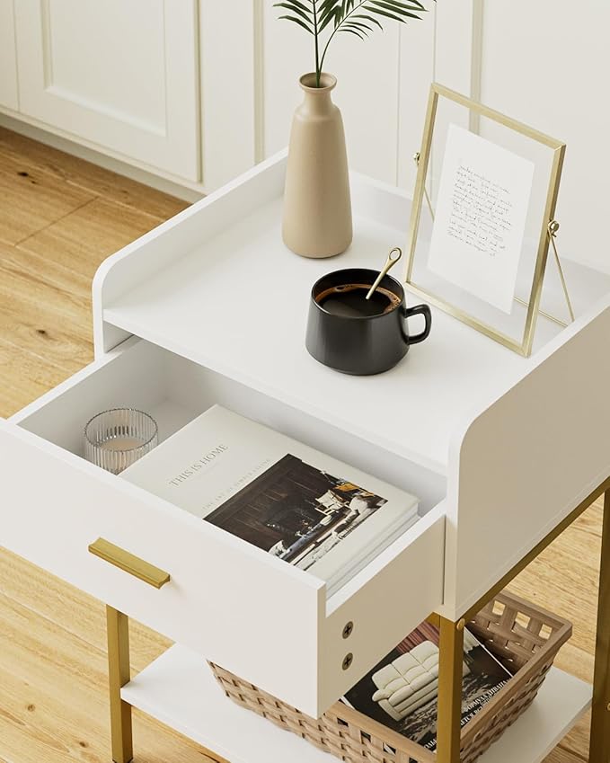 Nightstand, 3-Tier Modern Night Stand, Bedside Table - Image 5