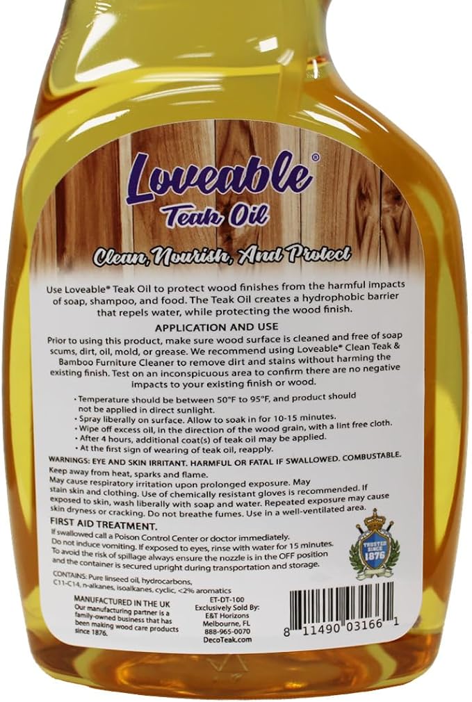EcoDecors Loveable 24 oz Spray Bottle Teak Oil - Image 5