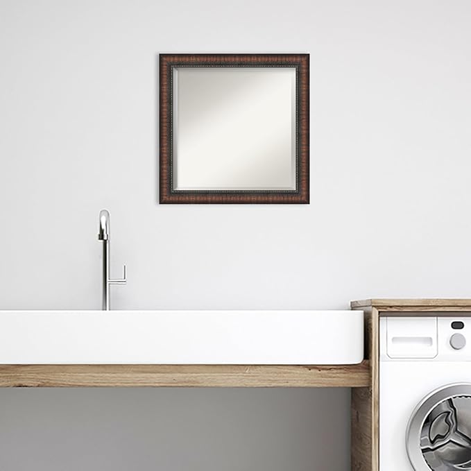 Amanti Art Brown Bathroom Mirror - Image 5