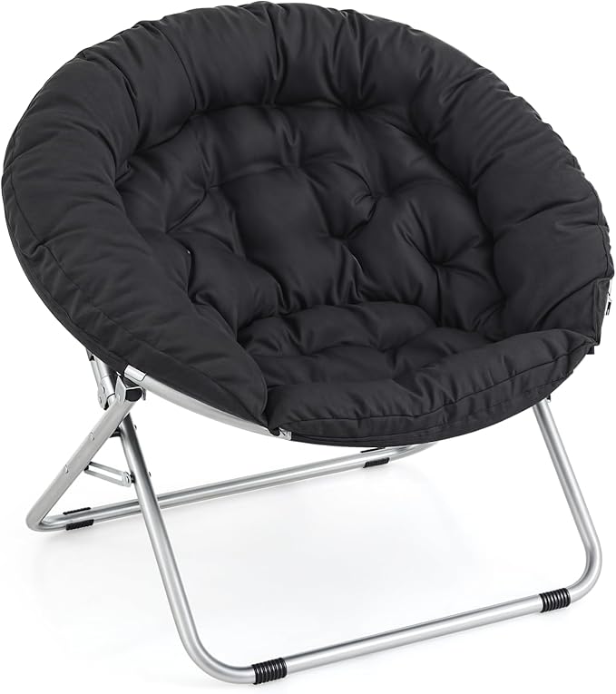 MoNiBloom Round Folding Saucer Chair by Monibloom