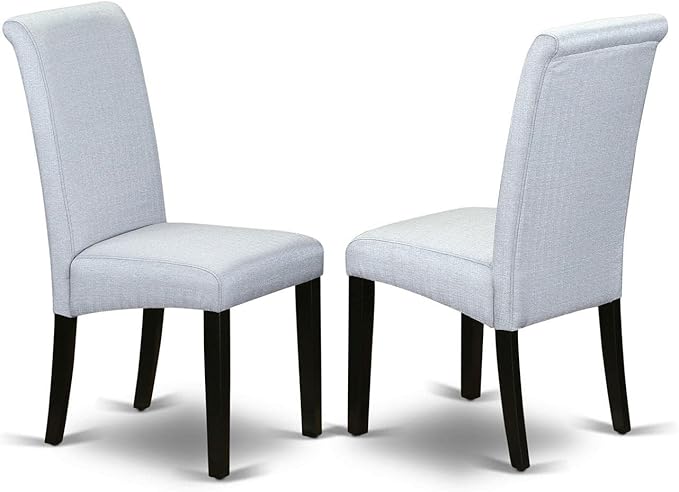 East West Furniture DLBA3-BLK-05 3 Piece Kitchen Table & Chairs Set Contains a - Image 3