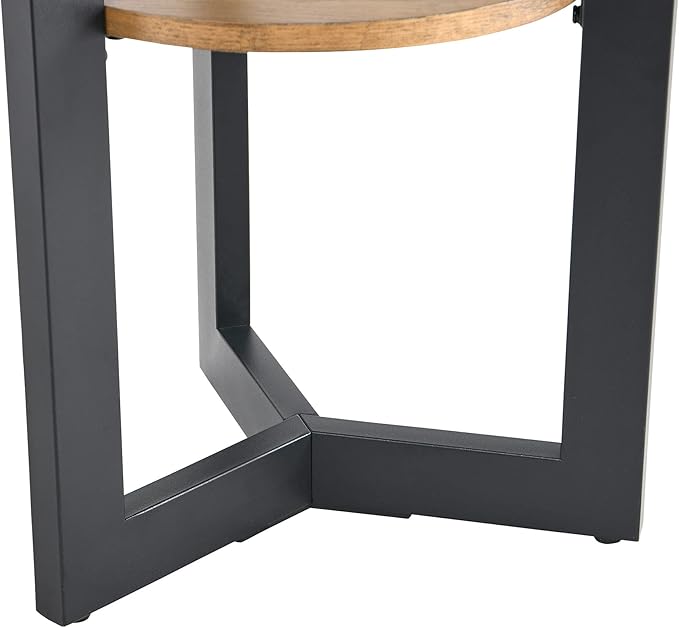 LEEMTORIG Round Side Table, 2-Tier High End Table Nightstand - Image 10