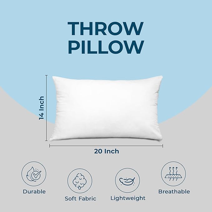 Utopia Bedding Throw Pillows, 14 x 20 Inches Pillows - Image 4