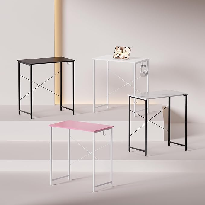 Pamray 23 Inch Computer Desk for Small Spaces, Home Office Work Desk - Image 4