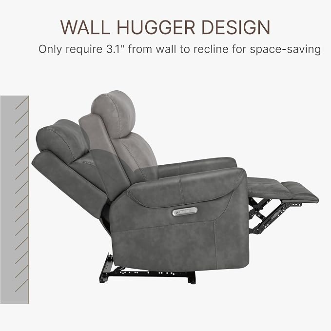 Leather Recliner Chair for Adults Wall Hugger RV Recliner - Image 4