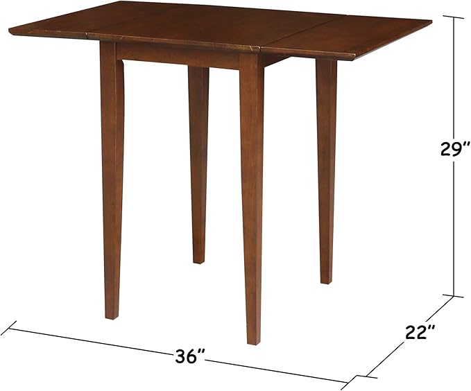 IC International Concepts, Small Drop Leaf Dining Table - Image 12