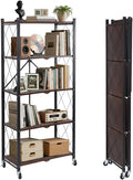 BAOYOUNI 5-Tier Vintage Industrial Bookshelf by BAOYOUNI
