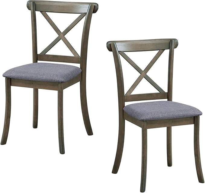 Wooden Dining Chairs Set of 2, Kitchen Chairs Upholstered Dining Chair - Image 5