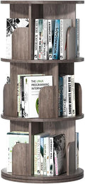 Nidouillet Rotating Bookshelf, Revolving Bookcase 360 Display Round Bookshelf by Nidouillet