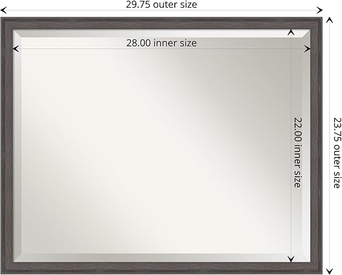 Amanti Art Silver Bathroom Mirror - Image 4