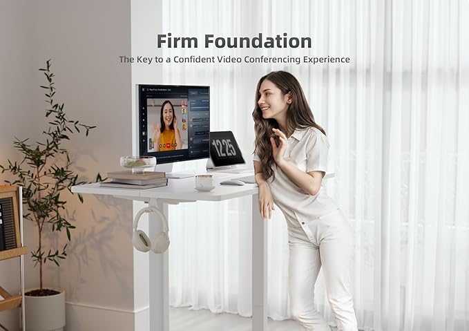 Seang Standing Desk with Adjustable Height, 48x24 Inch Electric Stand Up Desk - Image 9