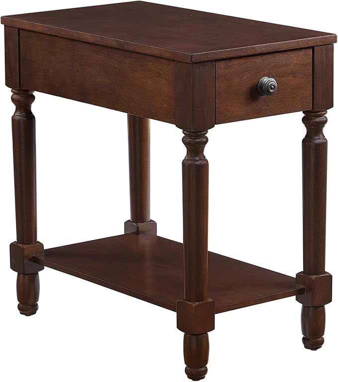 Ball & Cast Wood End Tables, Dark Brown-Open by BallCast