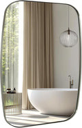 ANDY STAR Brushed Nickel Bathroom Mirror, 30x36’’ Oblong Mirror by ANDYSTAR