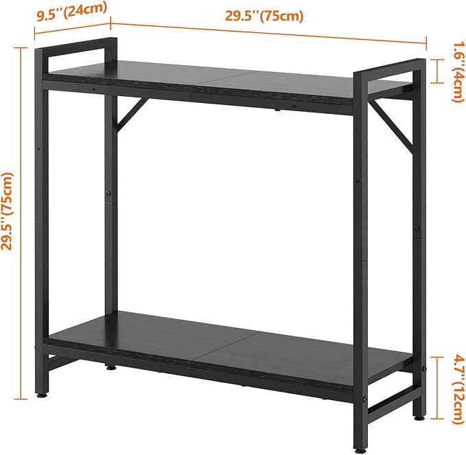 Narrow Console Table, 2 Tier Small Entryway Table, Sofa Table - Image 3