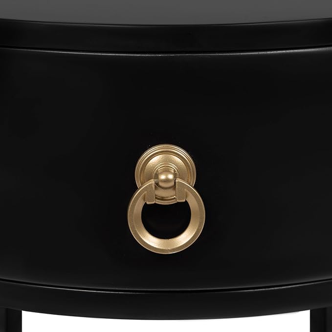 Kate and Laurel Decklyn Decorative Glam Round Side Table, Modern Circle Living - Image 7