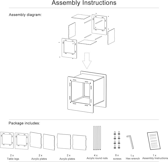 Acrylic End Table, Side Table Nightstand - Image 6