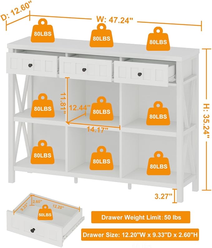 FATORRI 6 Cube Storage Bookshelf - Image 2
