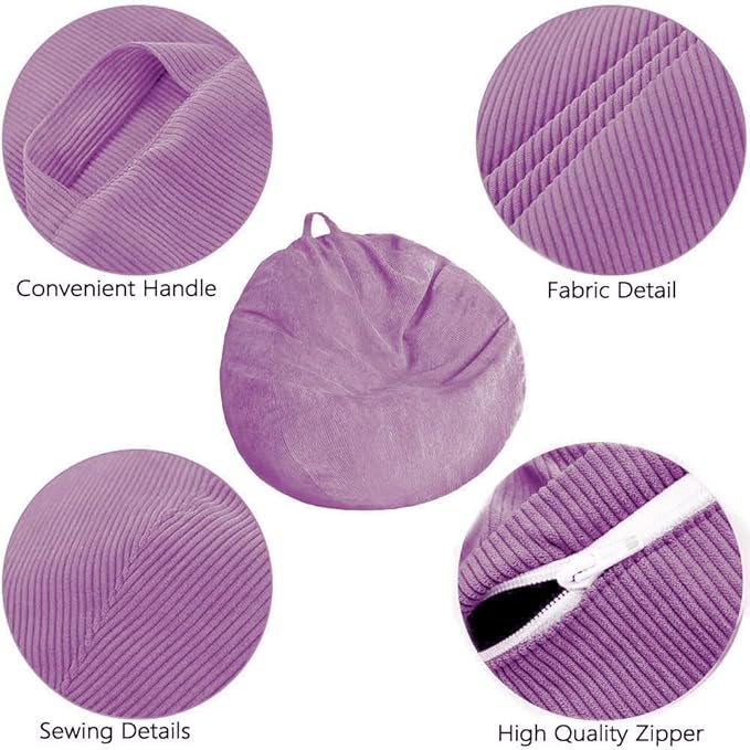 Stuffed Animal Storage Bean Bag Chair Cover - Image 4