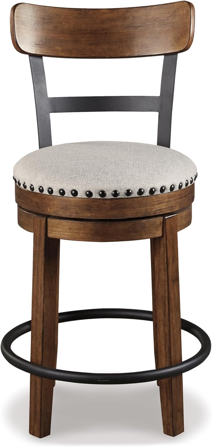 Signature Design by Ashley Valebeck Rustic Farmhouse 24.5” Counter Height - Image 4