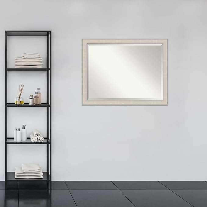 Amanti Art White Bathroom Mirror - Image 5
